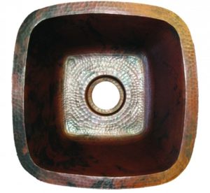 18″ SBV Copper Bar Sink – 18 Gauge