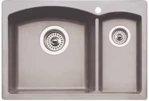 DIAMOND 1-1/2 BOWL SELF RIMMING DUAL DECK